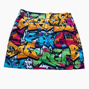 Loud Mouth Ladies Colorful Graffiti Golf Skirt Skort Size 4